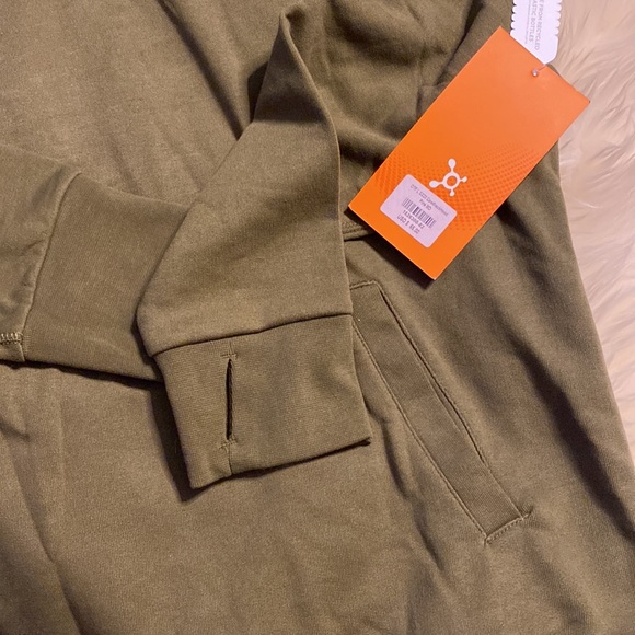 🆕With Tags ORANGETHEORY Army Green Sweatshirt, Size Medium - Picture 8 of 8